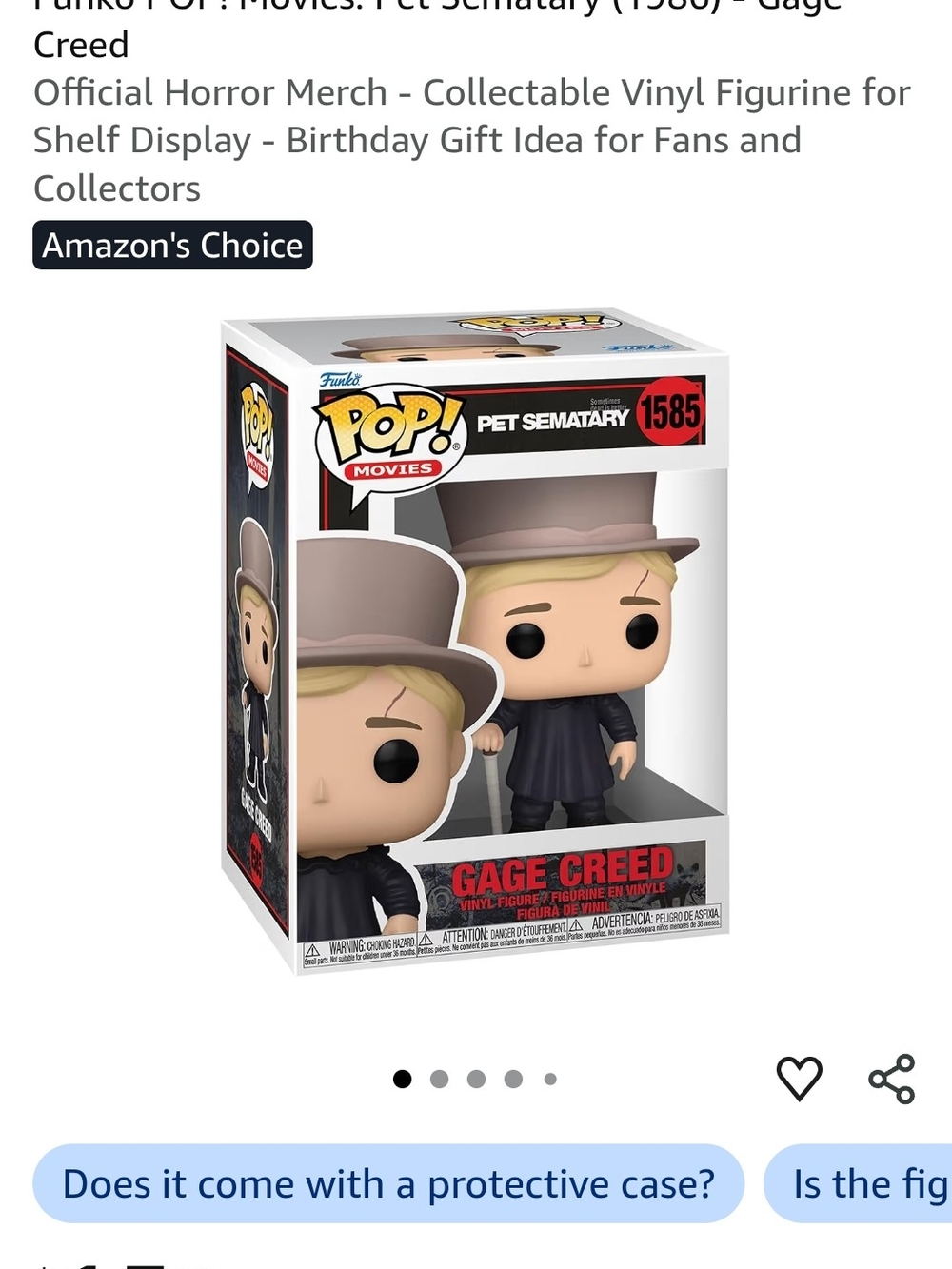 Funko Gage Creed Vinyl Figure - Beige Hat, Blonde Hair